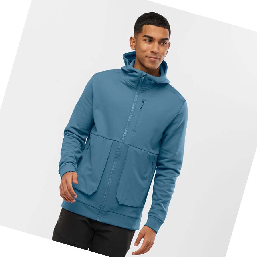 Salomon ESSENTIAL WARM FLEECE Hettegensere Herre Blå | NO2430AHK