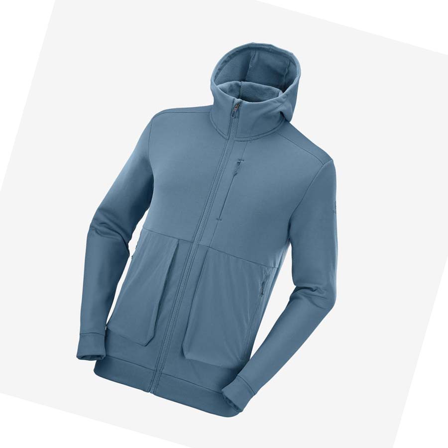 Salomon ESSENTIAL WARM FLEECE Hettegensere Herre Blå | NO2430AHK