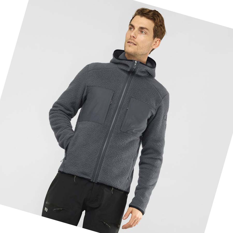 Salomon ESSENTIAL WARM TEDDY Hettegensere Herre Grå | NO2411JPQ