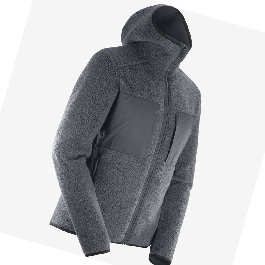 Salomon ESSENTIAL WARM TEDDY Hettegensere Herre Grå | NO2411JPQ