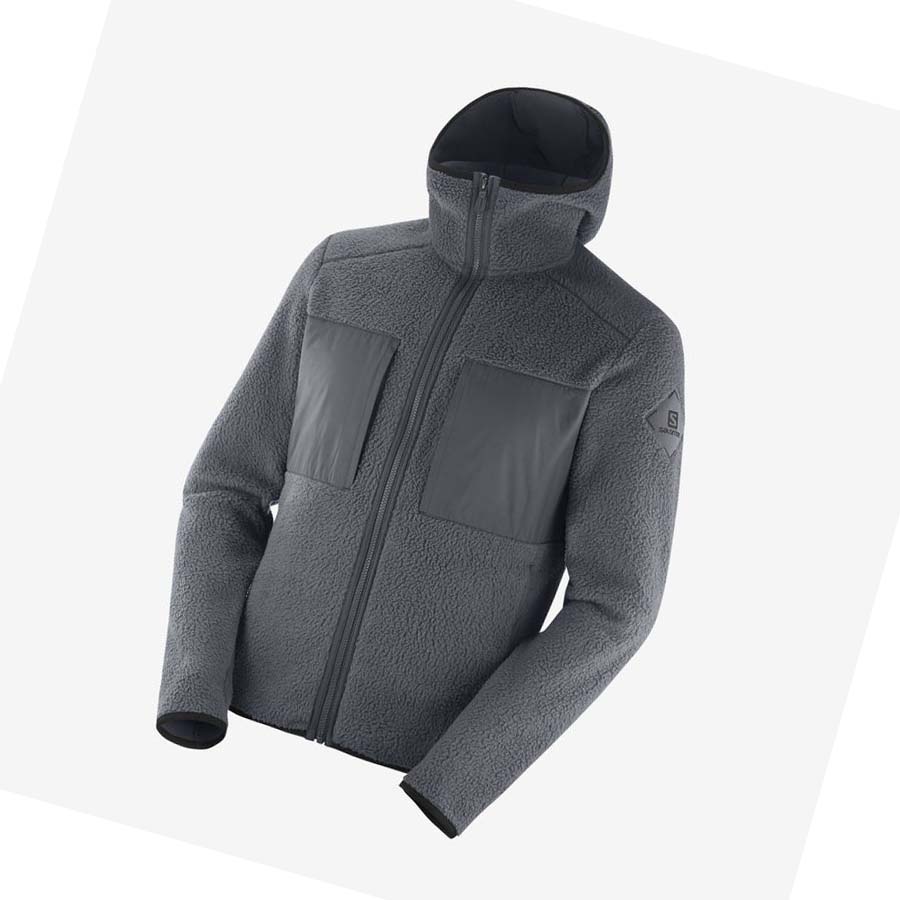 Salomon ESSENTIAL WARM TEDDY Hettegensere Herre Grå | NO2411JPQ