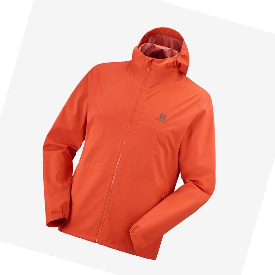 Salomon ESSENTIAL WATERPROOF 2.5L Jakke Herre Oransje | NO2338GSO