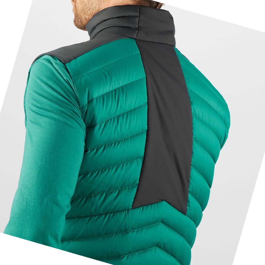 Salomon ESSENTIAL XWARM DOWN INSULATED Jakke Herre Grønn | NO2309DFM