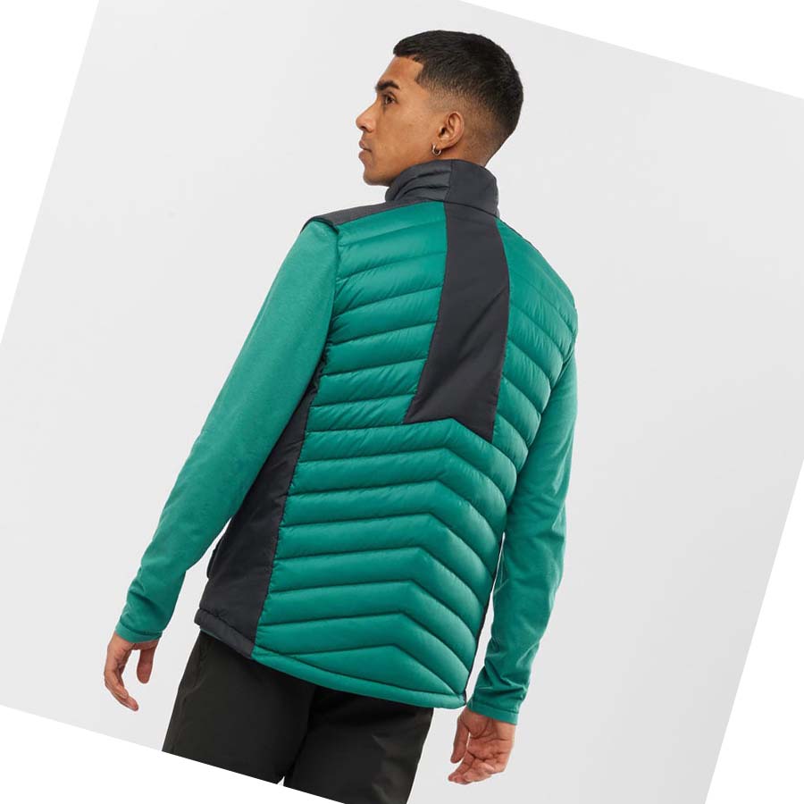 Salomon ESSENTIAL XWARM DOWN INSULATED Jakke Herre Grønn | NO2309DFM