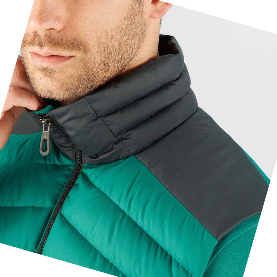 Salomon ESSENTIAL XWARM DOWN INSULATED Jakke Herre Grønn | NO2309DFM