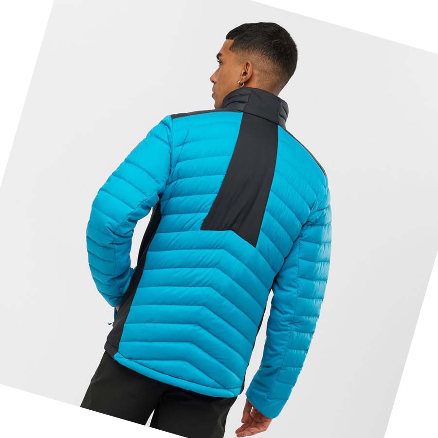 Salomon ESSENTIAL XWARM DOWN INSULATED Jakke Herre Blå | NO2316ZUT