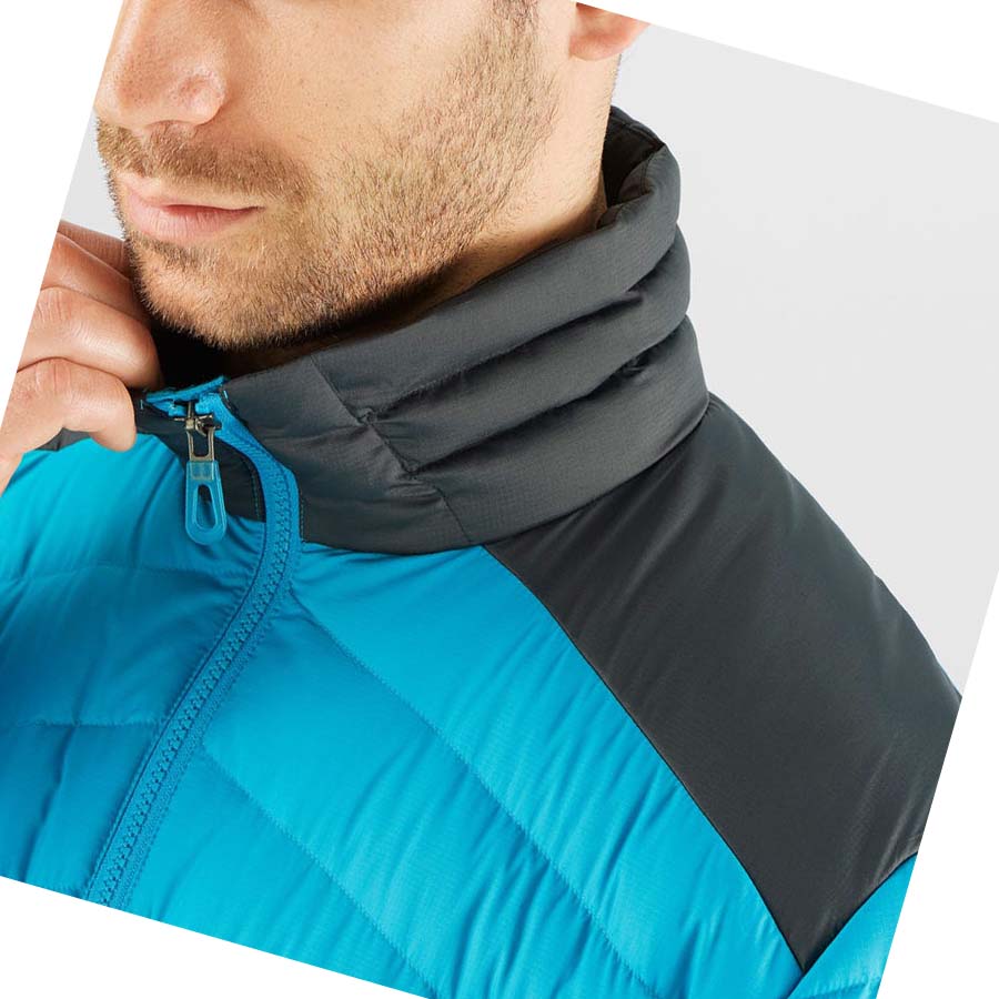 Salomon ESSENTIAL XWARM DOWN INSULATED Jakke Herre Blå | NO2316ZUT