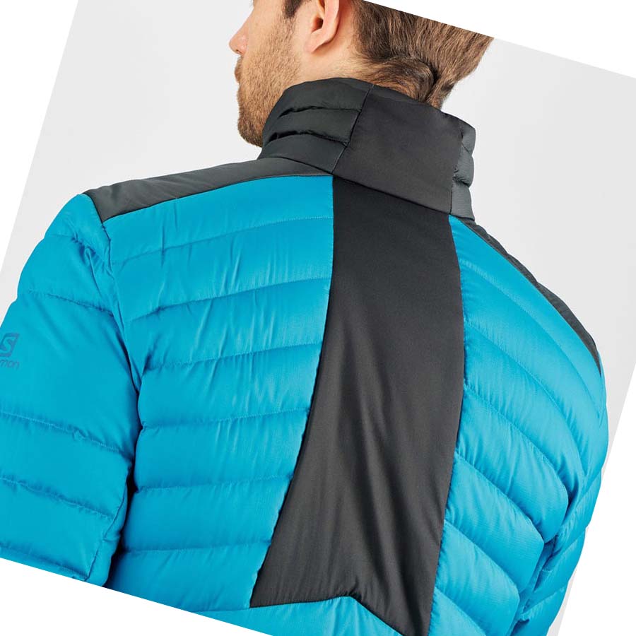 Salomon ESSENTIAL XWARM DOWN INSULATED Jakke Herre Blå | NO2316ZUT