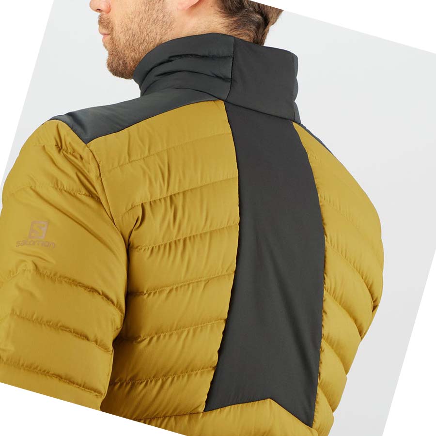 Salomon ESSENTIAL XWARM DOWN INSULATED Jakke Herre Gul | NO2317XYU