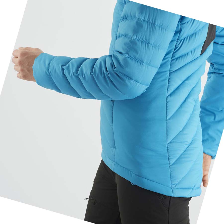 Salomon ESSENTIAL XWARM DOWN INSULATED Jakke Dame Blå | NO3176EBC