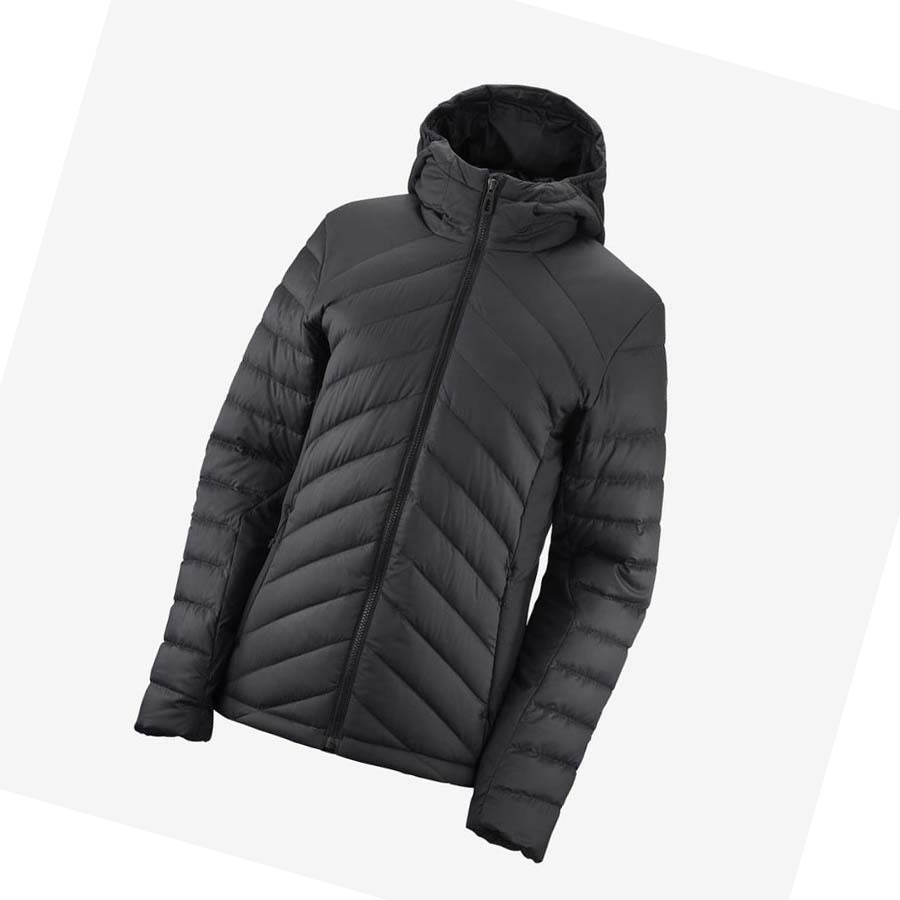 Salomon ESSENTIAL XWARM DOWN INSULATED Jakke Dame Svarte | NO3177RVD