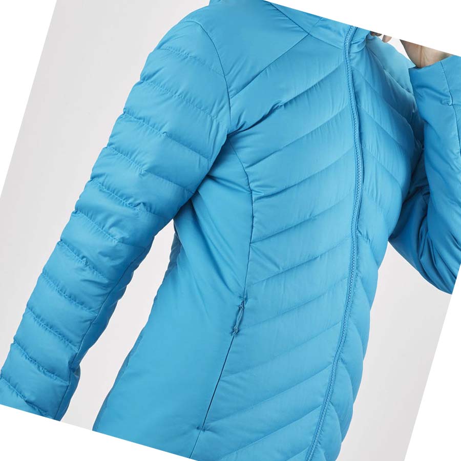 Salomon ESSENTIAL XWARM DOWN INSULATED Jakke Dame Blå | NO3178TCE