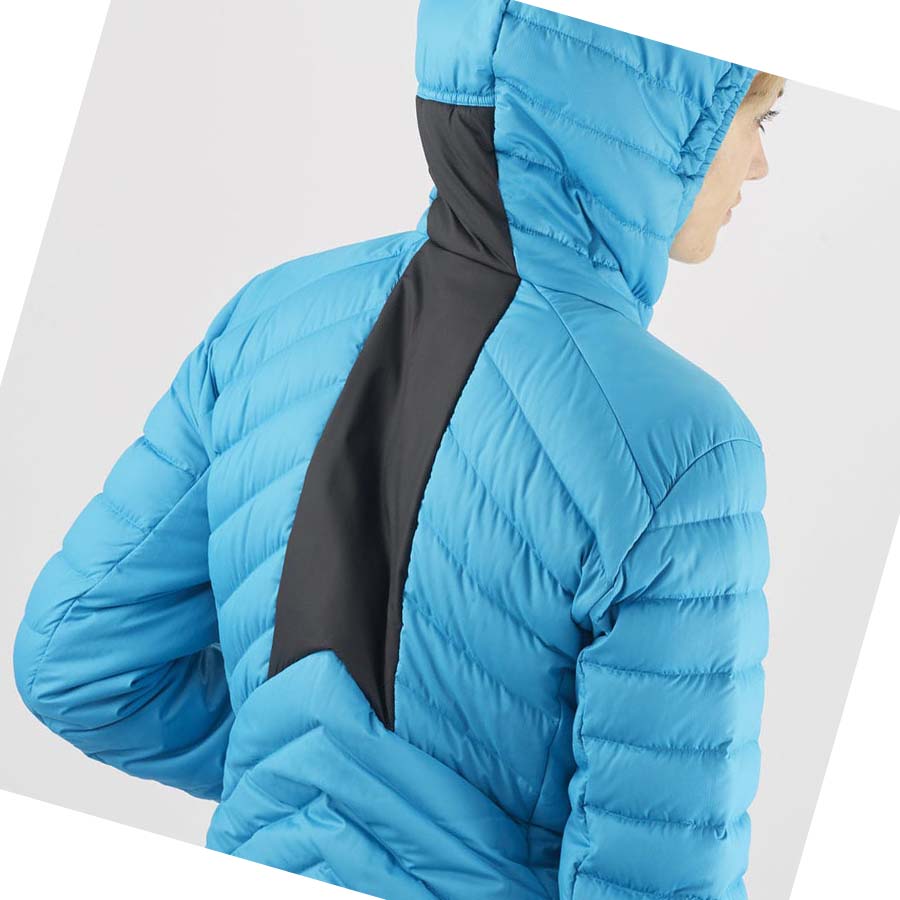 Salomon ESSENTIAL XWARM DOWN INSULATED Jakke Dame Blå | NO3178TCE