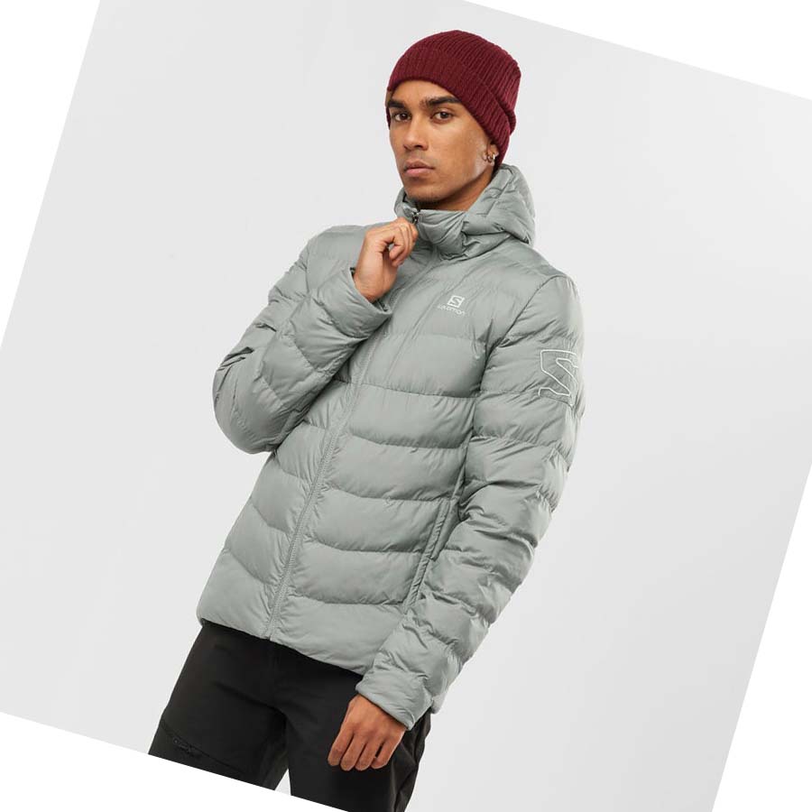 Salomon ESSENTIAL XWARM INSULATED Jakke Herre Olivengrønne | NO2313JPQ