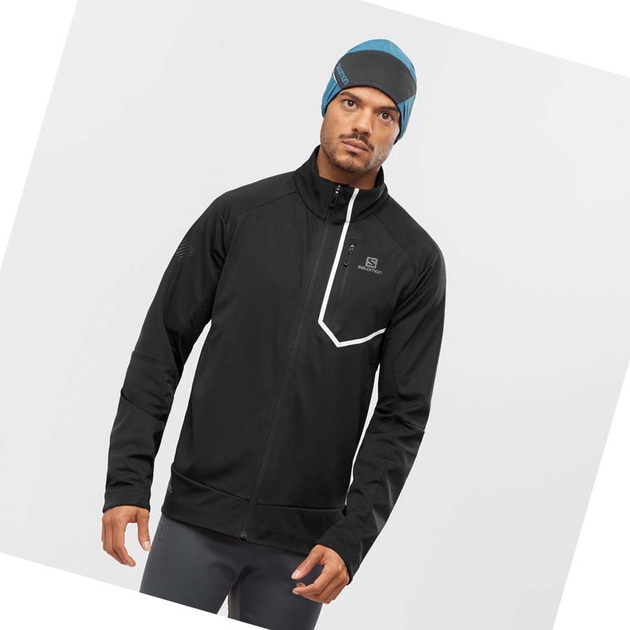 Salomon GORE-TEX INFINIUM™ WINDSTOPPER® PRO Jakke Herre Svarte | NO2364VRW