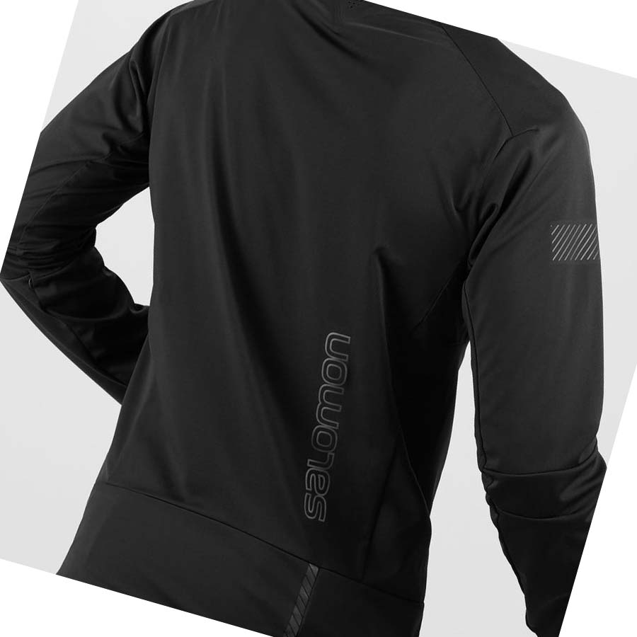 Salomon GORE-TEX INFINIUM™ WINDSTOPPER® PRO Jakke Herre Svarte | NO2364VRW