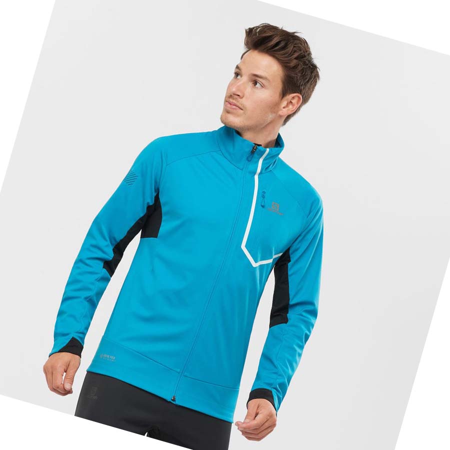 Salomon GORE-TEX INFINIUM™ WINDSTOPPER® PRO Jakke Herre Svarte | NO2365BEX