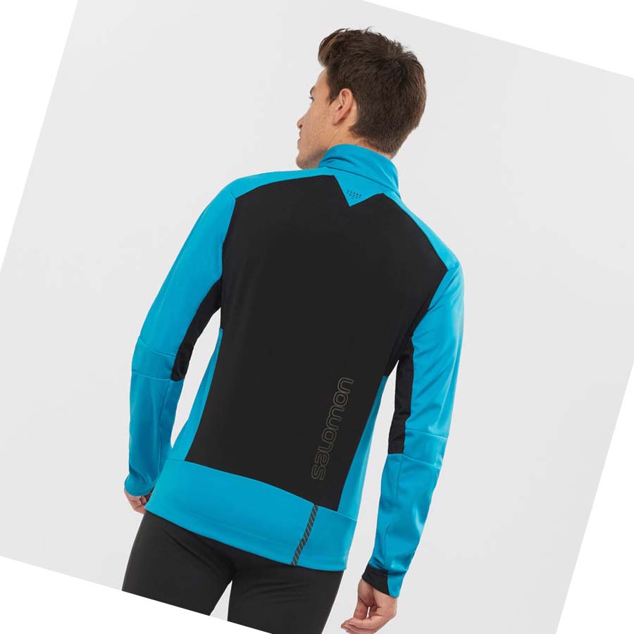 Salomon GORE-TEX INFINIUM™ WINDSTOPPER® PRO Jakke Herre Svarte | NO2365BEX