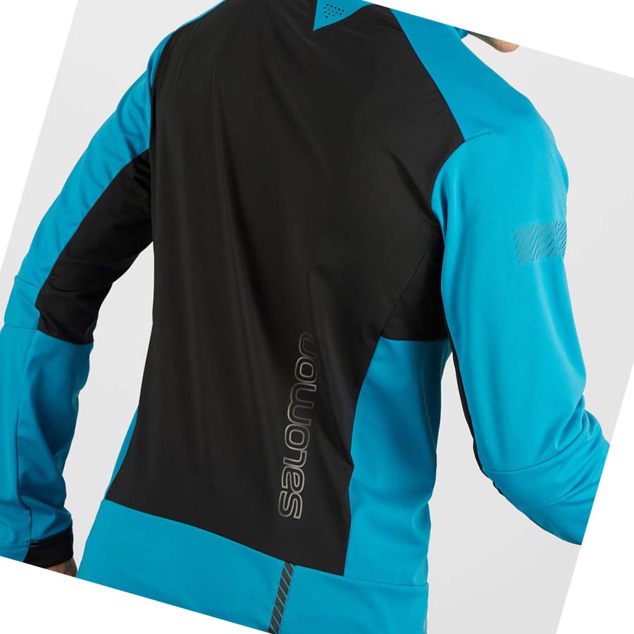 Salomon GORE-TEX INFINIUM™ WINDSTOPPER® PRO Jakke Herre Svarte | NO2365BEX