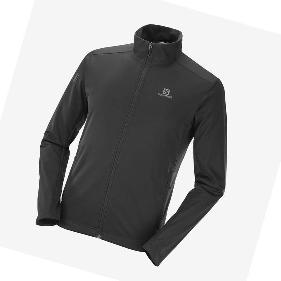 Salomon GORE TEX INFINIUM™ WINDSTOPPER® Jakke Herre Svarte | NO2372TCE