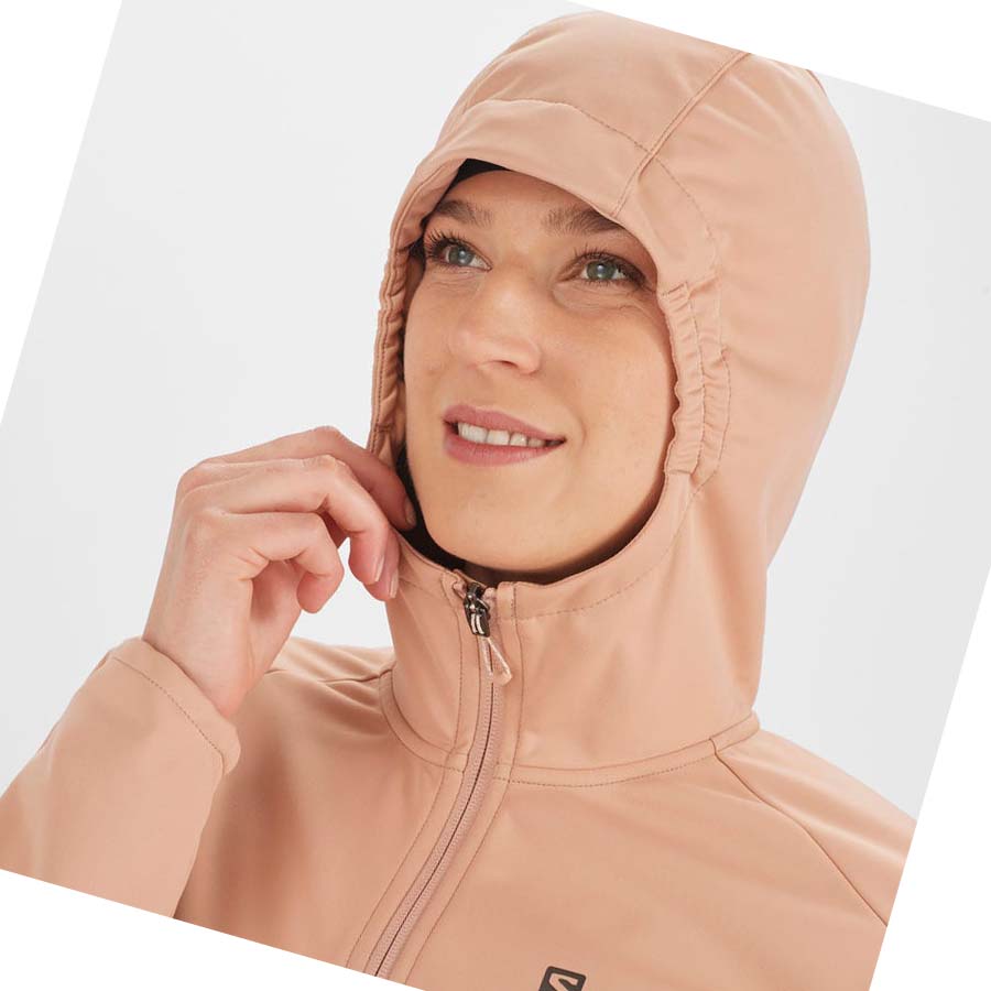 Salomon GORE TEX INFINIUM™ WINDSTOPPER® Jakke Dame Rosa | NO3189GSO