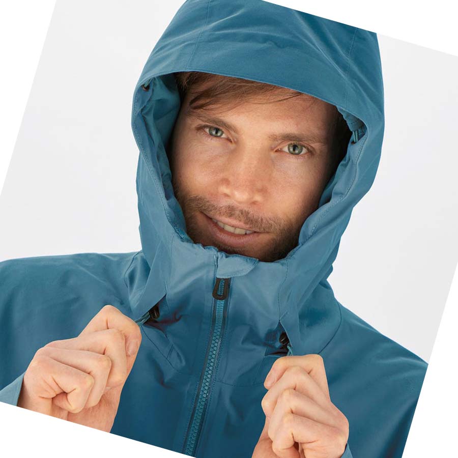 Salomon GRAVITY GORE-TEX ANORAK Skijakker Herre Blå | NO2283DFM