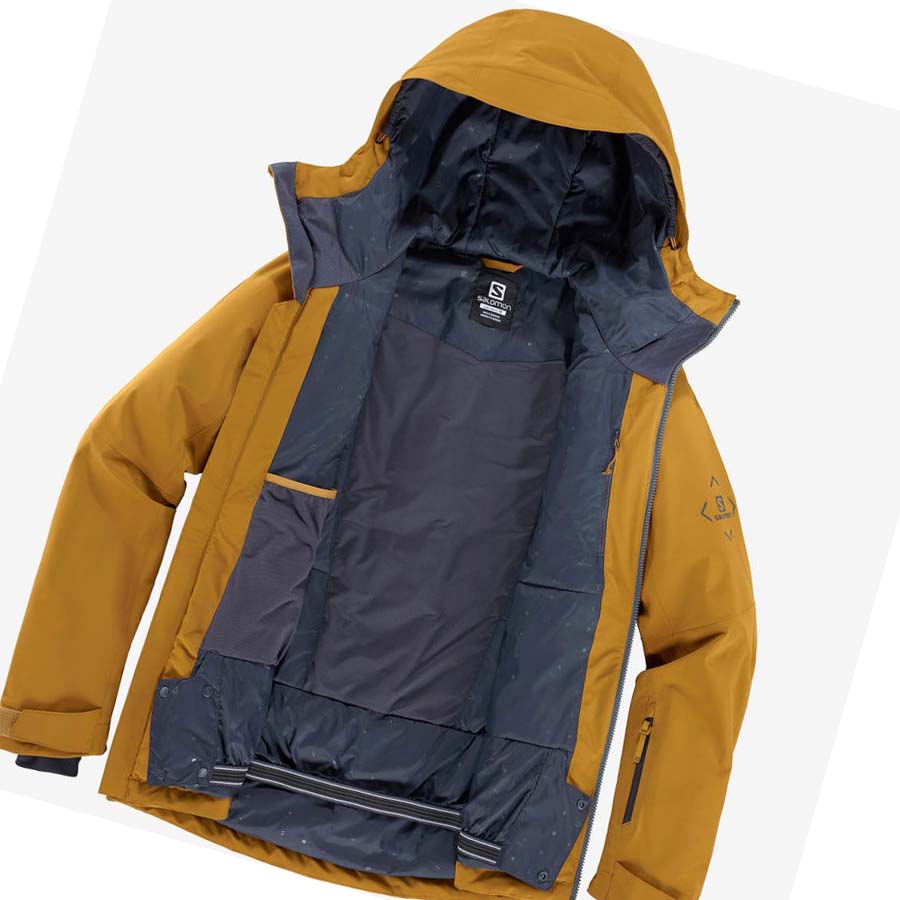 Salomon HIGHLAND INSULATED Jakke Herre Gul | NO2329UZG