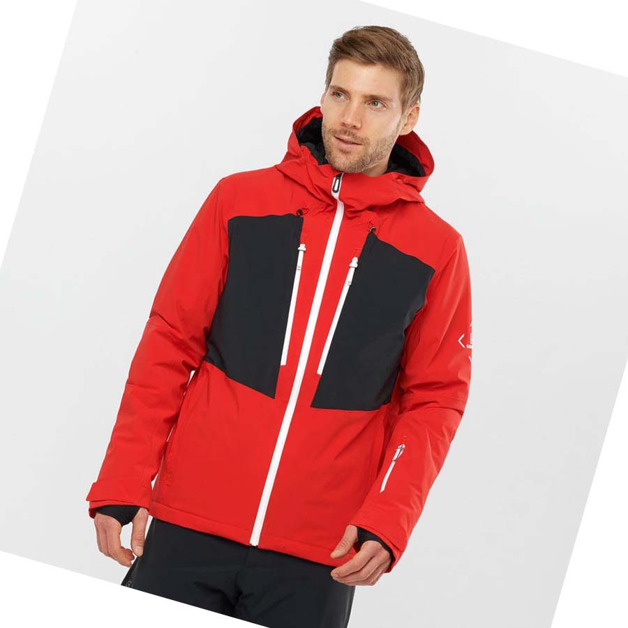 Salomon HIGHLAND INSULATED Jakke Herre Rød | NO2331OKI