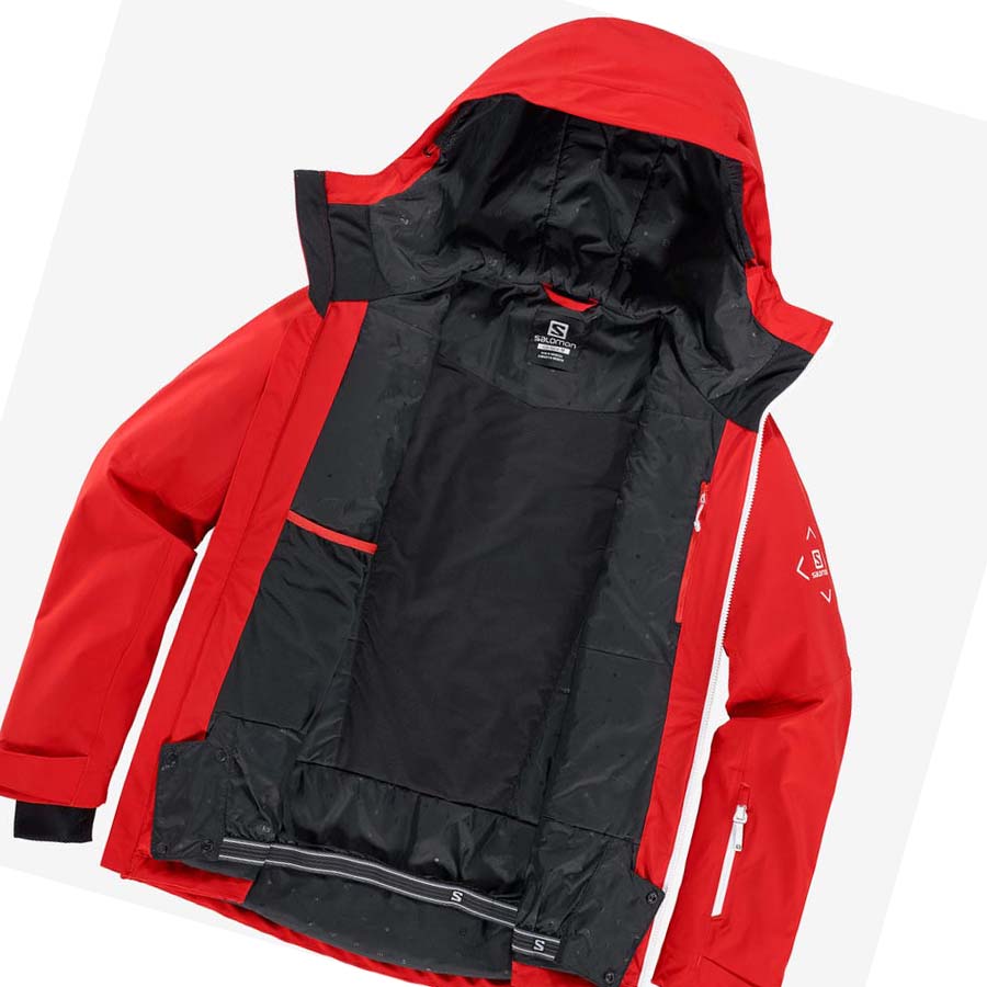 Salomon HIGHLAND INSULATED Jakke Herre Rød | NO2331OKI