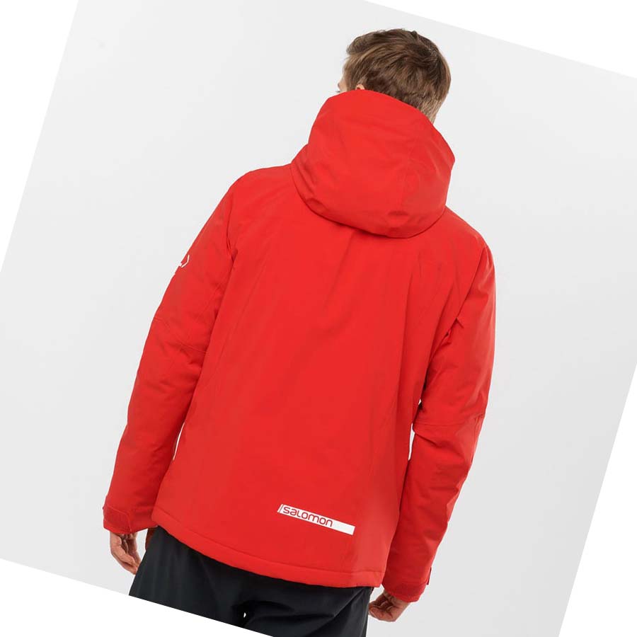 Salomon HIGHLAND INSULATED Jakke Herre Rød | NO2331OKI