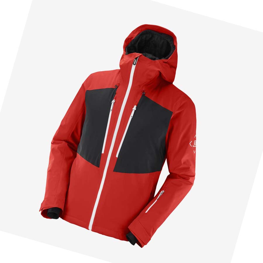 Salomon HIGHLAND INSULATED Jakke Herre Rød | NO2331OKI