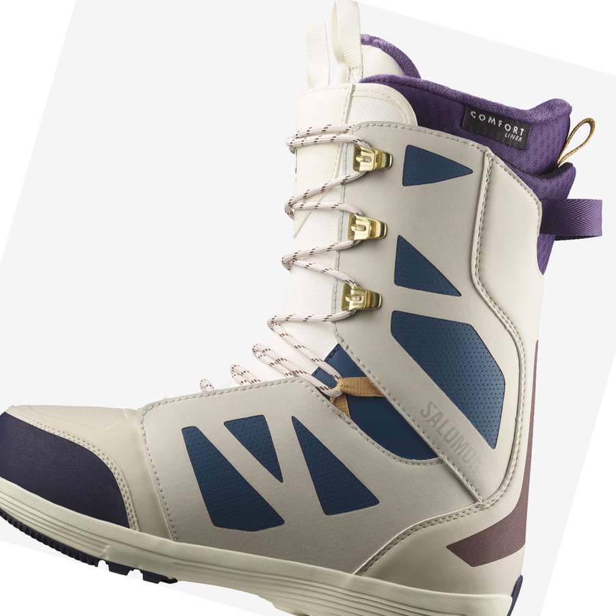 Salomon LAUNCH LACE SJ BOA TEAM Skistøvler Herre Beige | NO2747HAP