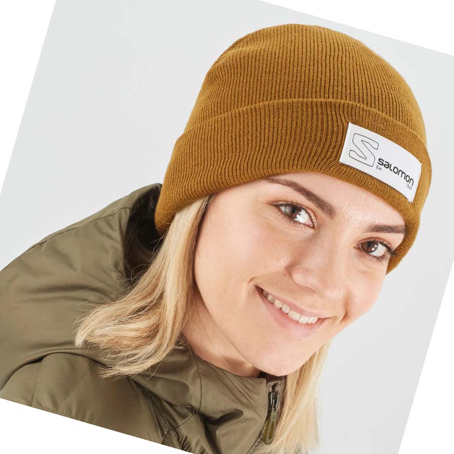 Salomon OUTLIFE LOGO Hatt Herre Brune | NO2636HAP