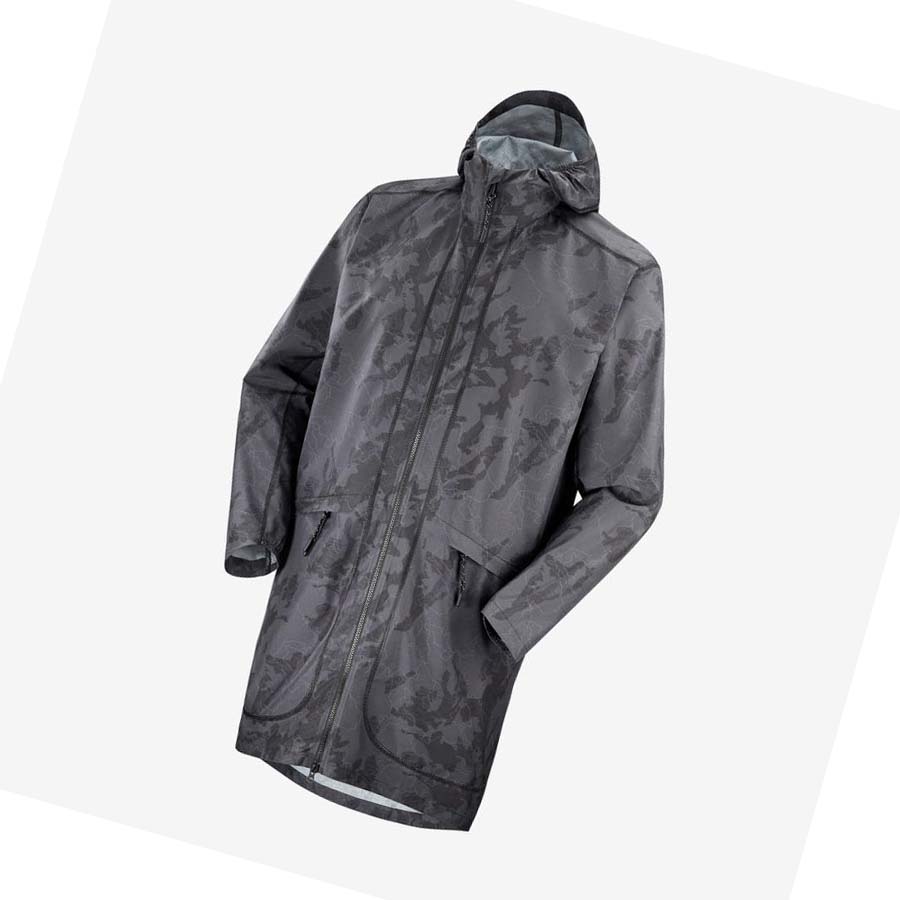 Salomon OUTLIFE LONG PACKABLE WINDBREAKERS Jakke Dame Svarte | NO3158AHK