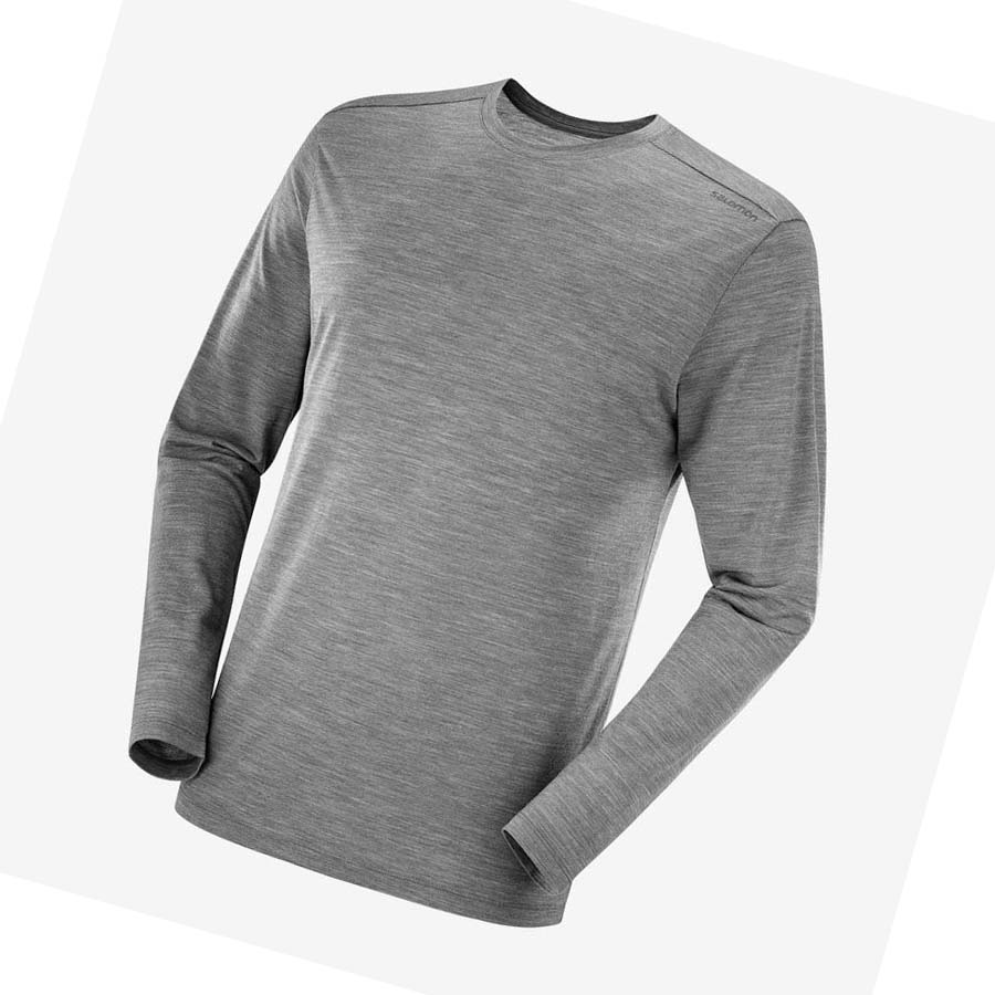 Salomon OUTLIFE MERINO BLEND T-skjorte Herre Grå | NO2382GSO