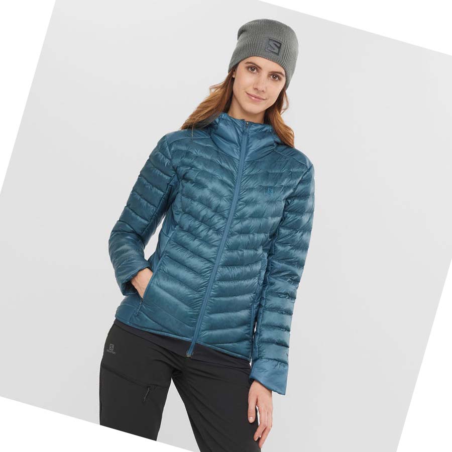 Salomon OUTLINE DOWN INSULATED Jakke Dame Blå | NO3168XYU