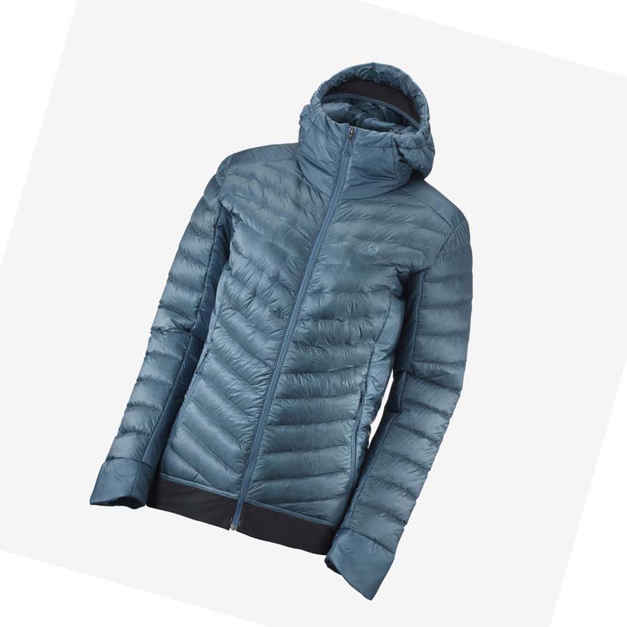 Salomon OUTLINE DOWN INSULATED Jakke Dame Blå | NO3168XYU