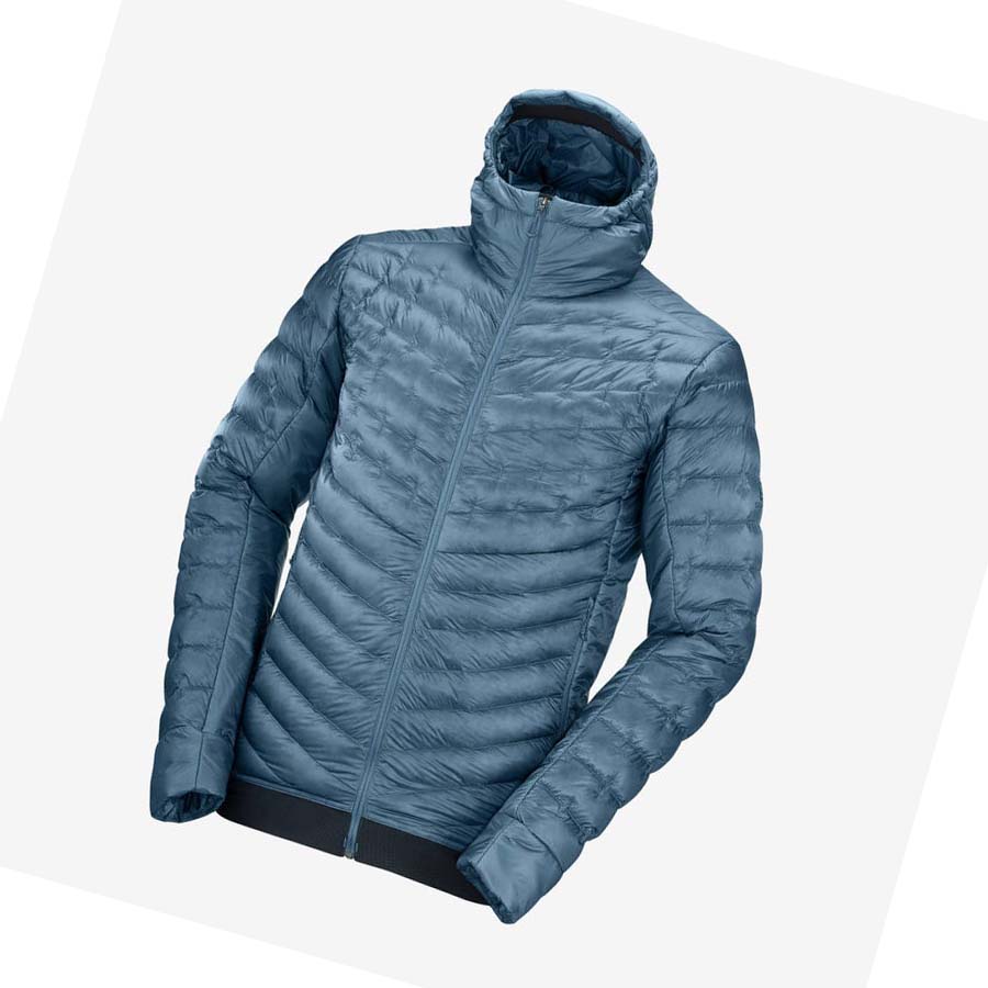 Salomon OUTLINE DOWN INSULATED Jakke Herre Blå | NO2302YXF