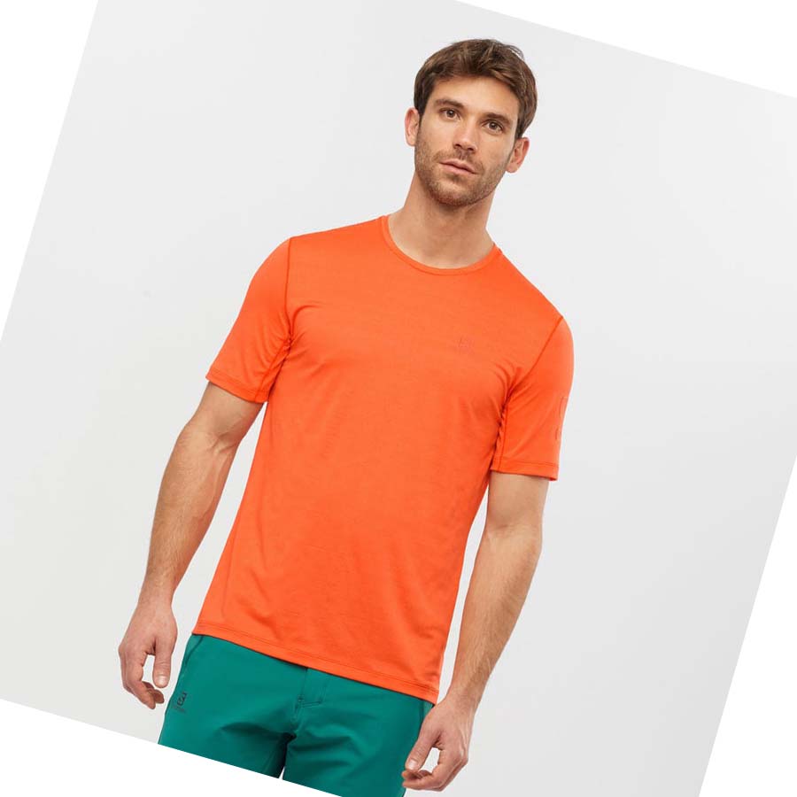 Salomon OUTLINE T-skjorte Herre Oransje | NO2374UZG