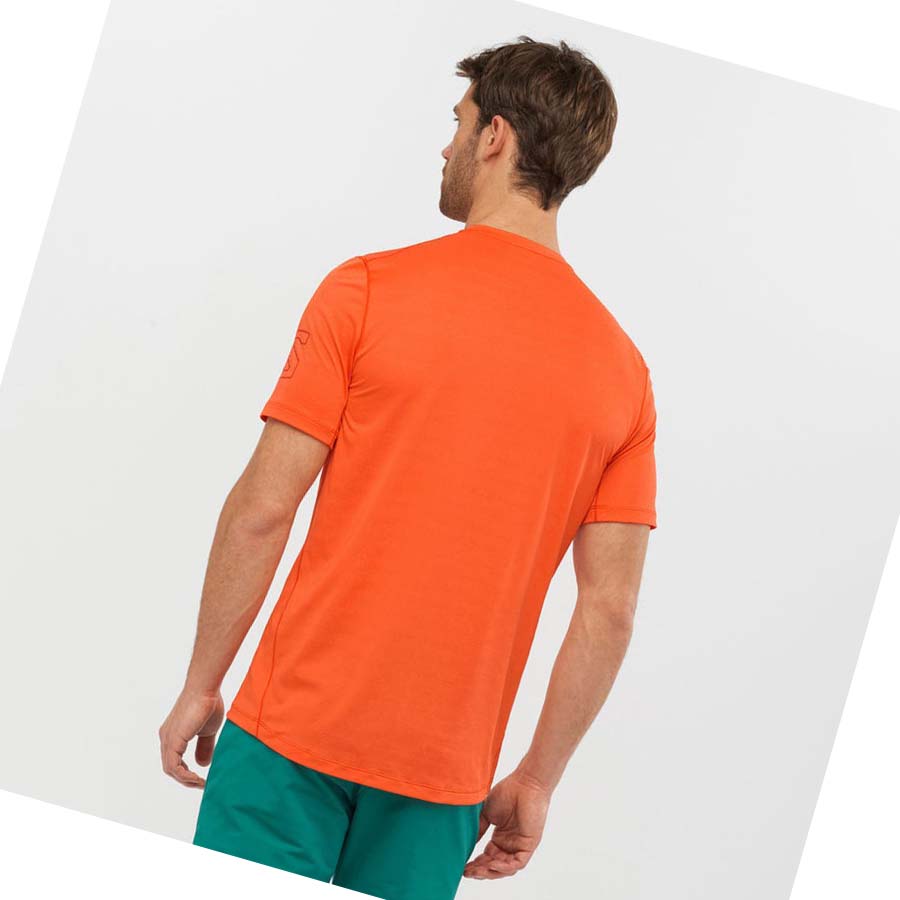 Salomon OUTLINE T-skjorte Herre Oransje | NO2374UZG