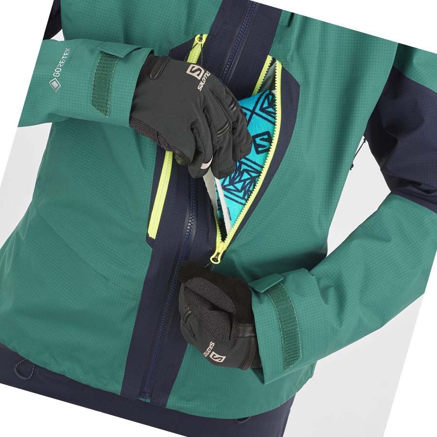 Salomon OUTPEAK GORE-TEX WATERPROOF 3L Jakke Dame Grønn | NO3154FDN