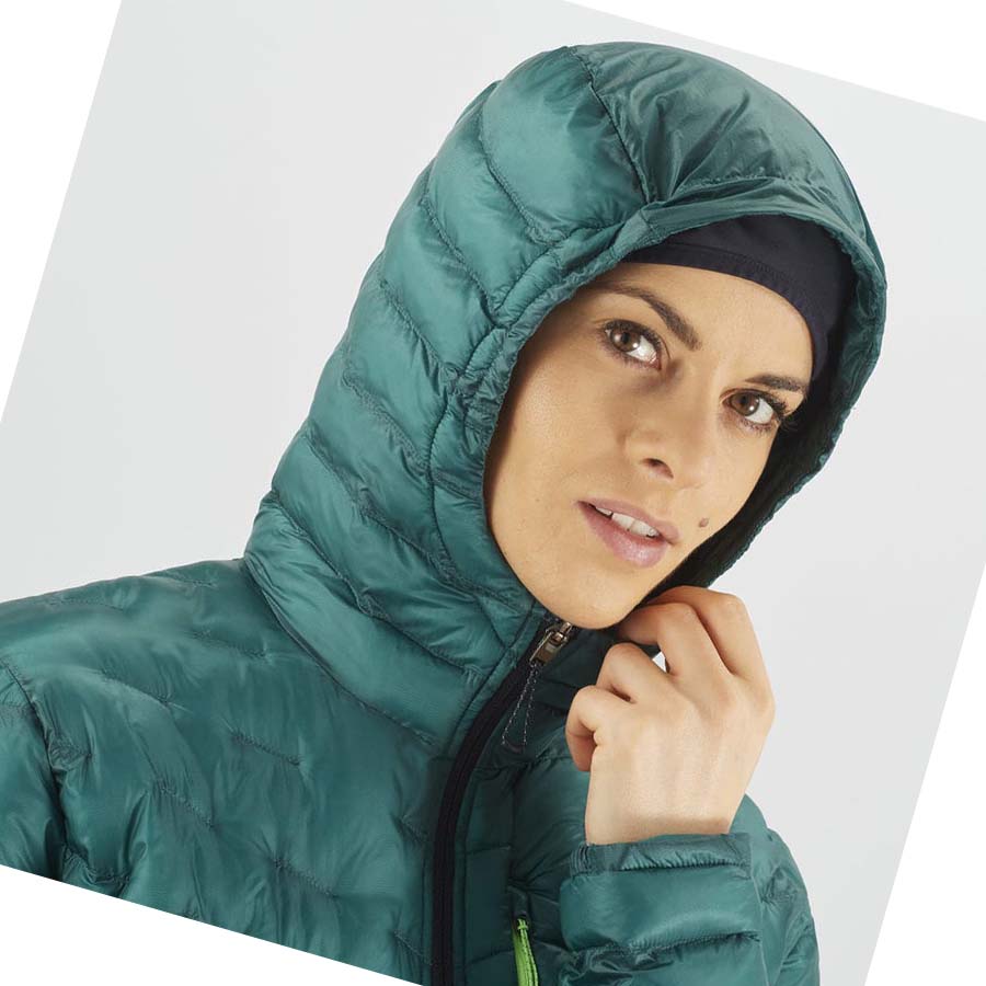 Salomon OUTPEAK PRIMALOFT INSULATED Jakke Dame Grønn | NO3182OKI