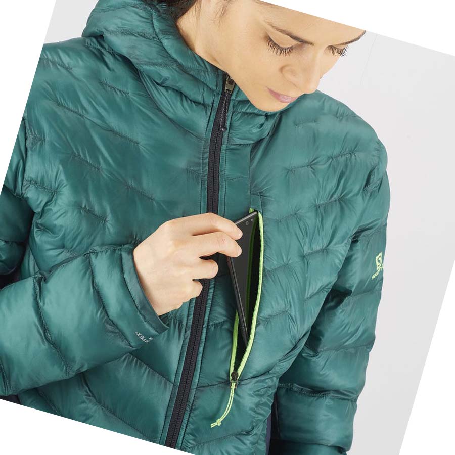 Salomon OUTPEAK PRIMALOFT INSULATED Jakke Dame Grønn | NO3182OKI