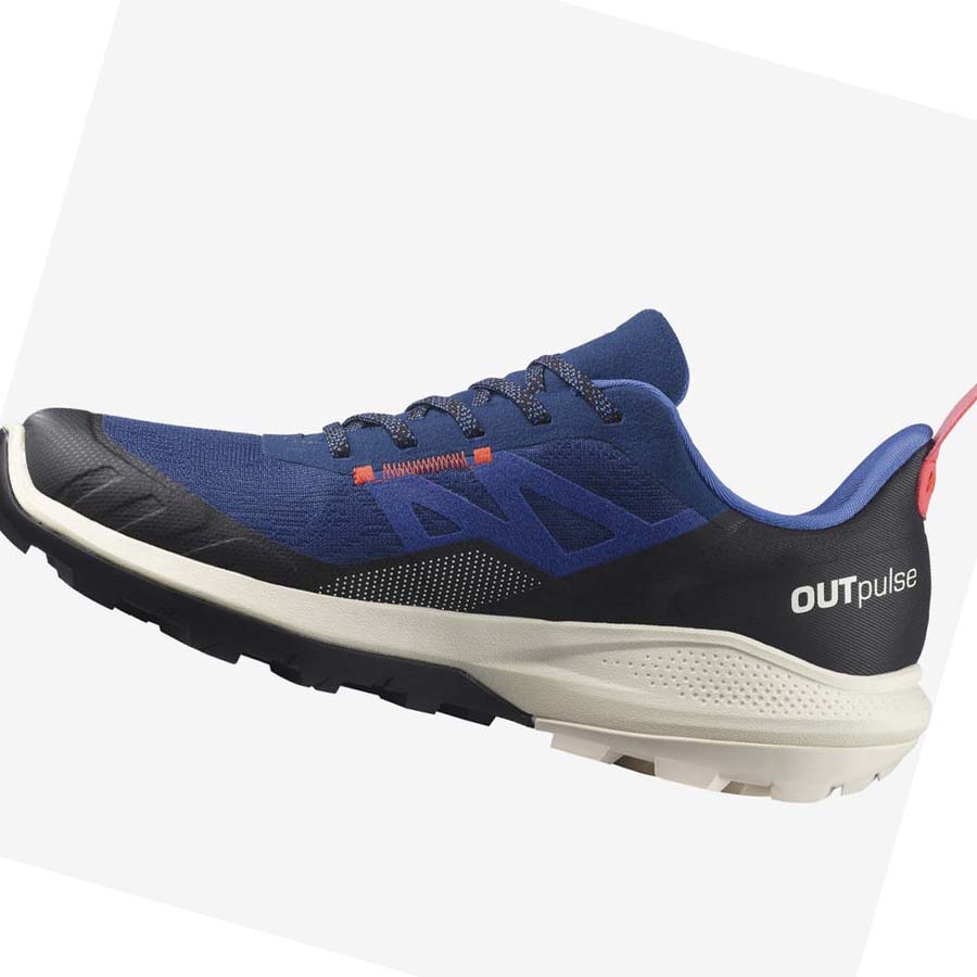 Salomon OUTPULSE GORE-TEX Fjellsko Herre Marineblå | NO2045UZG