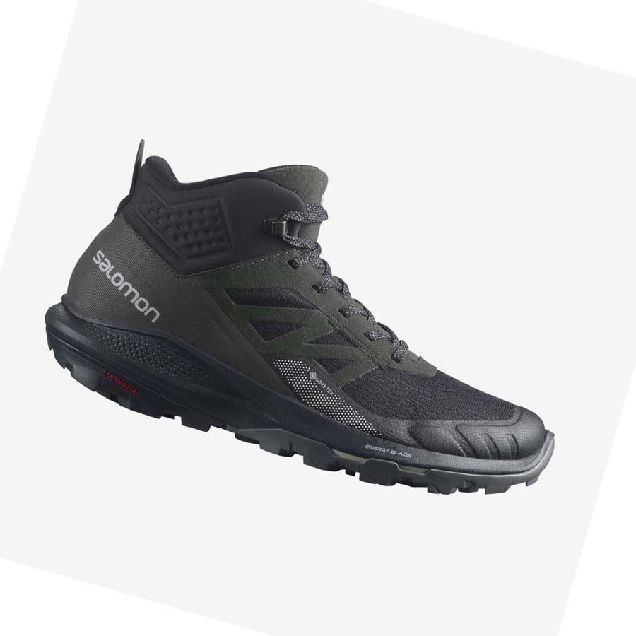 Salomon OUTPULSE MID GORE-TEX Fjellsko Herre Svarte | NO2084QMA