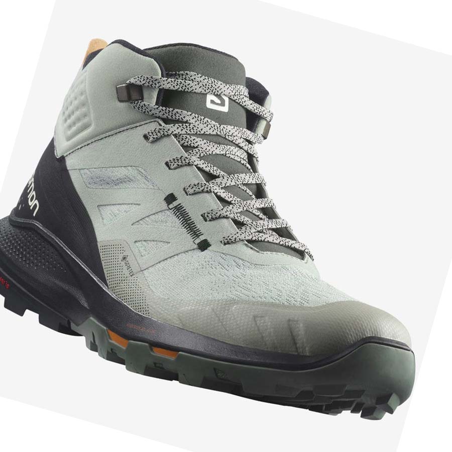 Salomon OUTPULSE MID GORE-TEX Fjellsko Herre Svarte Turkis | NO2085WNB