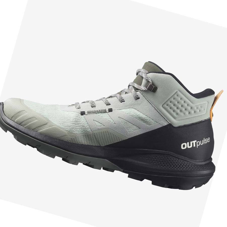 Salomon OUTPULSE MID GORE-TEX Fjellsko Herre Svarte Turkis | NO2085WNB