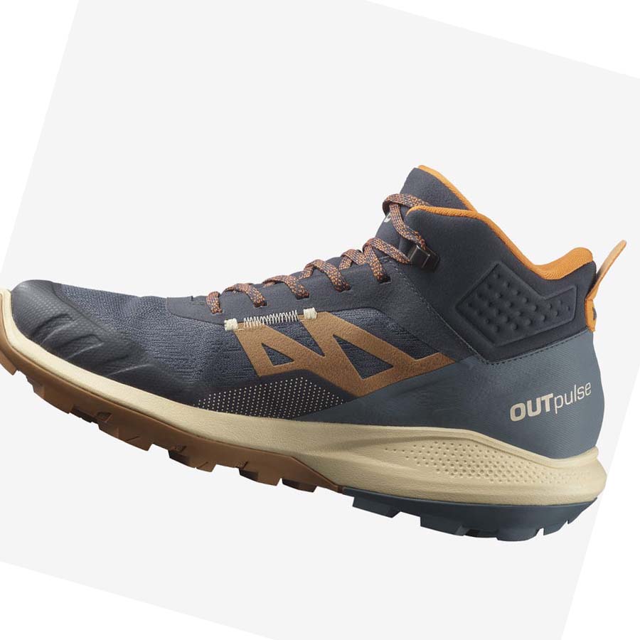 Salomon OUTPULSE MID GORE-TEX Fjellsko Herre Grå | NO2086EBC