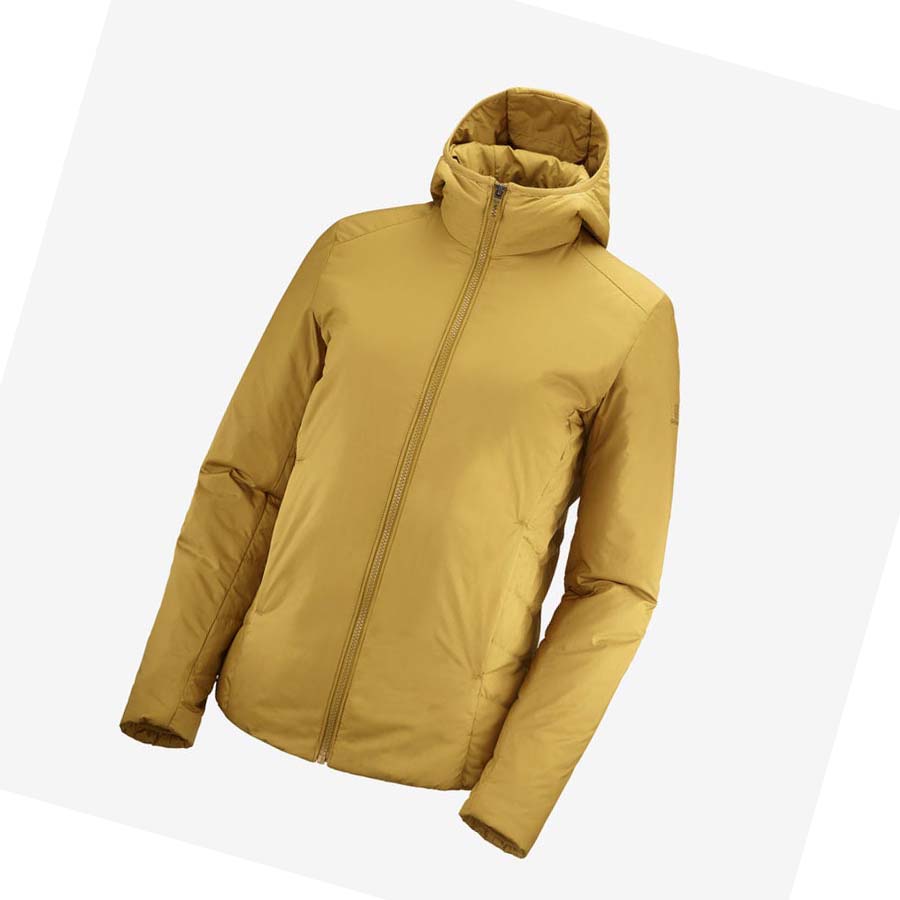 Salomon OUTRACK INSULATED Jakke Dame Gul | NO3171BEX