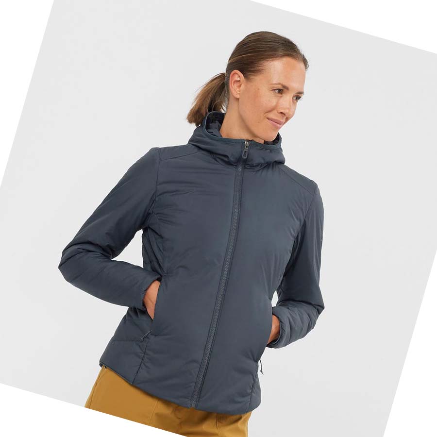 Salomon OUTRACK INSULATED Jakke Dame Marineblå | NO3169CTV